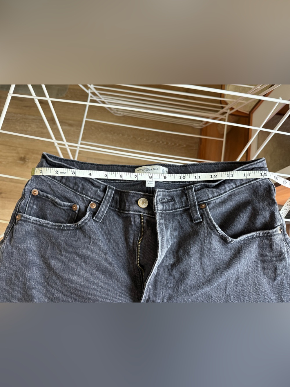 Abercrombie Curve Love High Rise Dad Shorts 30 READ - Picture 4 of 10